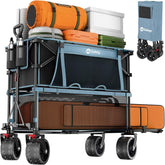 Sekey 500LBS wagon side view showing rugged frame for heavy gear transport