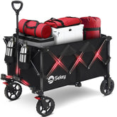 Sekey collapsible wagon with a sturdy big frame for heavy hauling