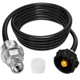 Sekvira propane fuel filter with 12 ft hose ensures clean, consistent flow.