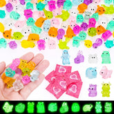 SelfTek luminous mini resin animals pack displayed for glow and party decor