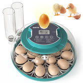 SENTYE automatic egg hatcher with LED screen for easy temperature and humidity monitoring.