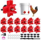 Senylanhxy 20-piece chicken waterer nipple kit enables easy setup for reliable poultry hydration.