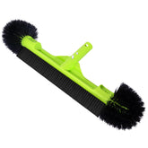 Sepetrel 20-inch wide pool brush head cleans walls with hemispherical bristles.