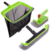 Sepetrel Deluxe rubber edge skimmer net captures debris without damaging pool liners.