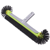 Sepetrel pool brush head with hemispherical bristles for corner cleaning