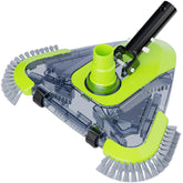 Sepetrel upgrade pool vacuum head with wheels improves pushing and cleaning efficiency