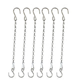 Sersberg 11-inch silver hanging chain supports indoor potted plants.