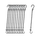 Sersberg hanging chain 11inch black for sturdy plant displays and space-saving setups.