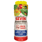 Sevin Insect Killer Dust bottle ready for garden protection