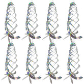 Sfcddtlg bird spiral hanging reflector deters birds near windows with wind motion.