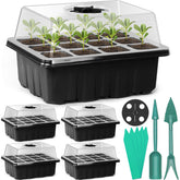 Sfee seed starter tray 60 cells with dome for efficient germination