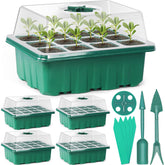 Sfee seed starter tray with 60 cells and dome, ideal for efficient seed germination.