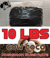 SGM LABS 10lb Coco Mushroom Substrate bag ready for monotub cultivation.