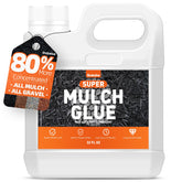 Shabebe Mulch Glue bottle close-up for quick, durable hold