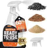 Shabebe Mulch Glue Sprayer Bottle enabling fast, mess-free binding for landscape beds.