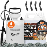 Shabebe Rock Glue 1 Gal with Sprayer bundle ready for outdoor bonding.
