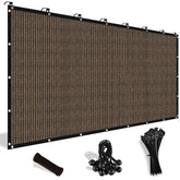 Shade&Beyond 90% sun shade cloth with grommets shields patio heat while remaining breathable.