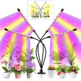 Shalaker grow lights clip-on setup with adjustable gooseneck for precise plant placement.
