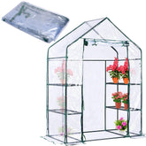 SHANGXING walk-in greenhouse cover 28x56x76 inches for clear plant monitoring.