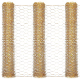 Shappy gold chicken wire net 40x13 inches for crafts and decor projects