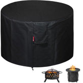 SheeChung round fire pit cover for 30 inch diameter protects Bali Outdoors pit from rain and dust