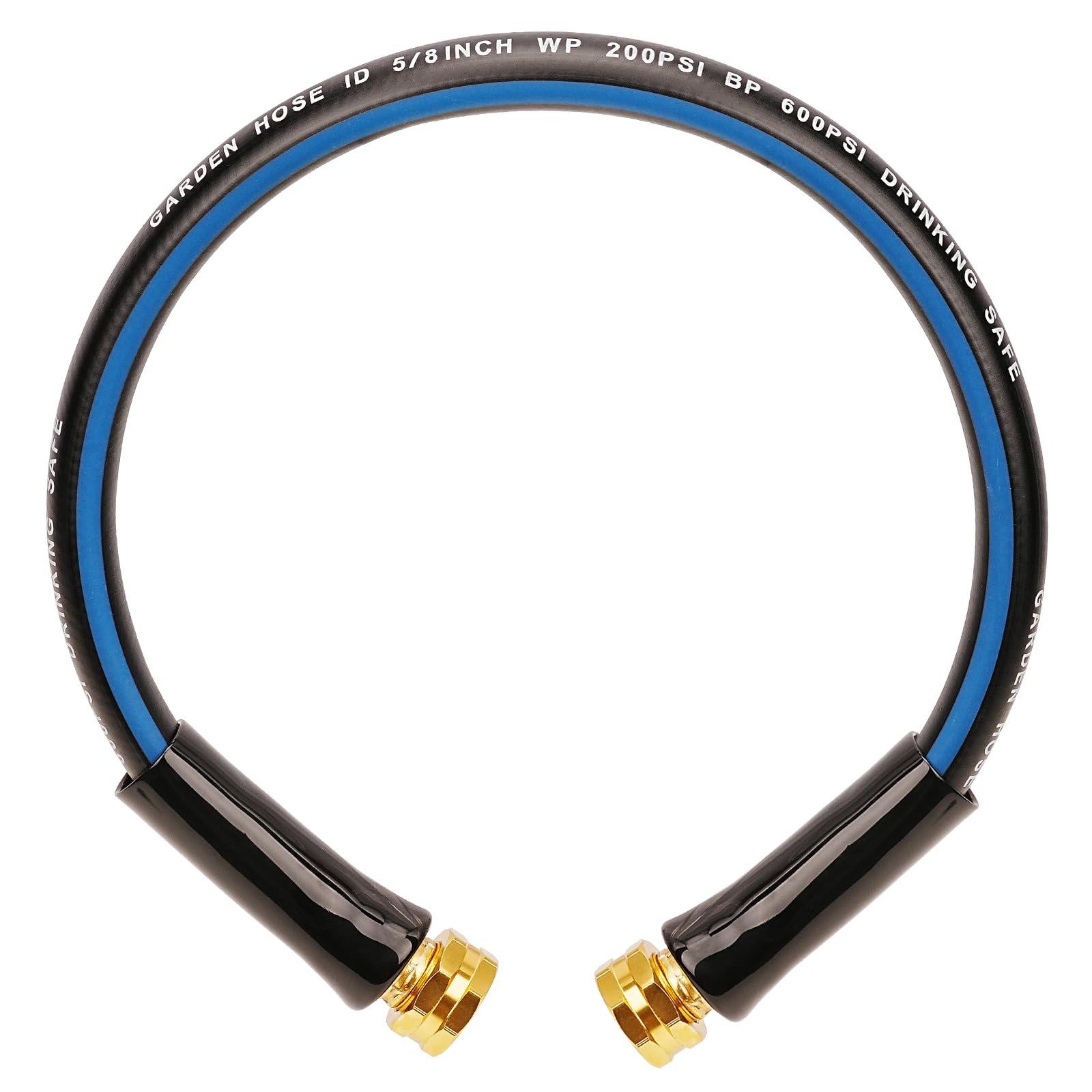 SheeChung short garden hose connector shows female-to-female fittings for secure, leak-free connections.
