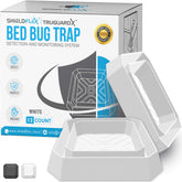 SHIELDFLEX TruGuard X bed bug interceptors under bed legs for early detection