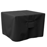 Shinestar 36x36-inch square fire pit cover on patio protects from rain and debris.