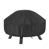 SHINESTAR fire pit cover round 32in protects your pit from rain and snow