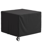 SHINESTAR 32-inch square fire pit cover fits 28-32 inch pits and shields from rain