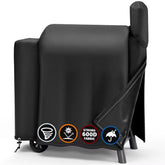 SHINESTAR grill cover on Traeger Pro 575/22 showing a snug weatherproof fit