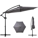 Shintenchi offset umbrella tilt crank mechanism enabling easy shading control.