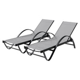 Shintenchi patio chaise lounge set 2 with pool chairs for easy outdoor relaxation