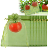 Shintop fruit bags 6x9 green mesh protect apples from pests while allowing light.