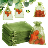 Shintop strawberry netting bag protects ripe fruit on the plant