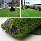 SHNOSU artificial grass rug 4x6ft patio shows lifelike texture for year-round greenery.