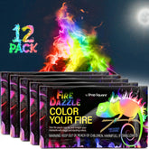 Shop Square Fire Dazzle packets shimmer colors around a cozy campfire for family fun.