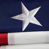 Shop72 American Flag 3x5 with embroidered stars for durable outdoor display