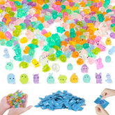 ShtNeeg 70-piece mini resin animals for fairy gardens and dollhouses.