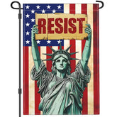 Shuitouk Statue of Liberty Pride flag front view with vibrant colors for outdoor use.