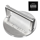 SHUNLIAN Smash Burger Press with a 6-inch base for even sear and juiciness.