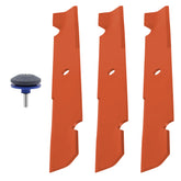 SHUZIYU 3-blade mulching set ready for clean lawn shredding and even clippings.