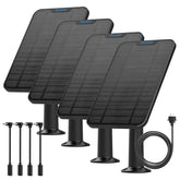 Shyueda 4W solar panel front view for outdoor camera charging.