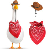 Shyyween cowboy goose hat adds playful western flair to outdoor decor