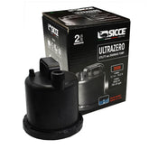 Sicce Ultra Zero 793 GPH pump with garden hose connection for easy water changes.