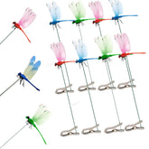 SICHOWEL fake dragonfly clip with 3D realism adorning hats and curtains.