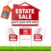 SignHero estate sign center 24x18 for high visibility at a sale