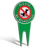 Signs Authority no-poop dog sign in 6x12 dibond for outdoor visibility