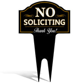 Signs Authority no-soliciting sign front view with durable DiBond aluminum for a clean look.
