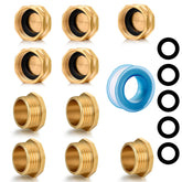 SIGURANTA brass hose cap close-up showing durable 3-4in connection